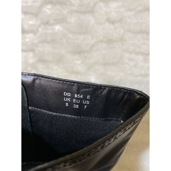 Catwalk Collection ladies mid calf boots Black Sz 7 Laces And Zippers Moto - Picture 6 of 8